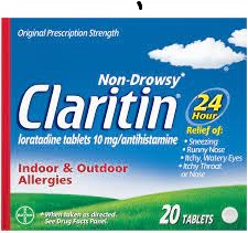 Loratadine (Claritin) Skin Allergic Medicine