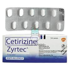 Cetirizine (Zyrtec) Skin Allergic Medicine